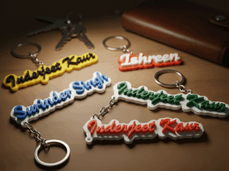Custom Name Keychain – Personalized Multicolor Keyring