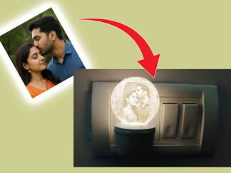 Custom 3D Printed Mini Moon Lamp